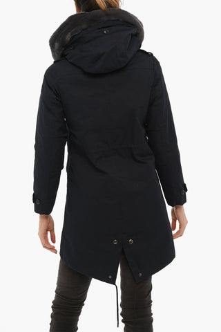 Removable Inner LITERARY Padded Jacket With Real Fur Details