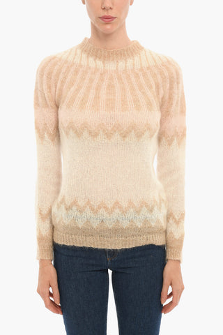 Maglia Girocollo in Misto Mohair
