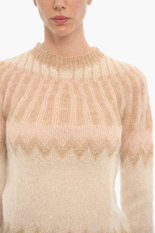 Maglia Girocollo in Misto Mohair