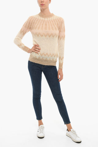 Maglia Girocollo in Misto Mohair
