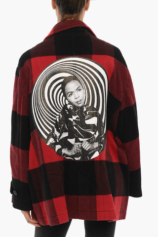 Buffalo checked Wool Blend Coat