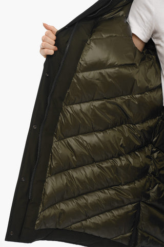 Waterproof ADIRONDACK Down Jacket with Removable Hood and Real Fur Detail