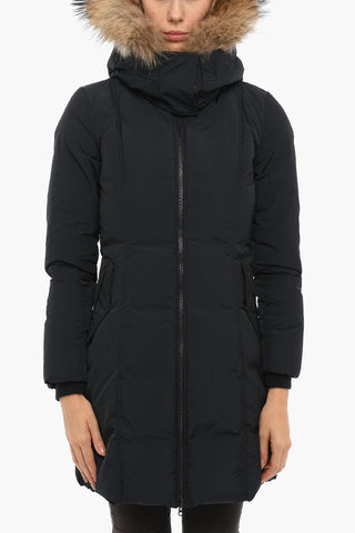 Removable Hood OREGON Down Jacket with Real Fur Detail