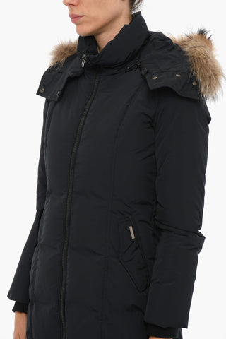 Removable Hood OREGON Down Jacket with Real Fur Detail