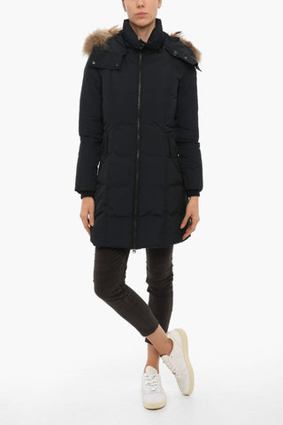 Removable Hood OREGON Down Jacket with Real Fur Detail
