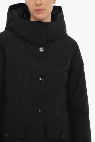 4 Pockets MOUNTAIN Down Jacket with Logoed Buttons