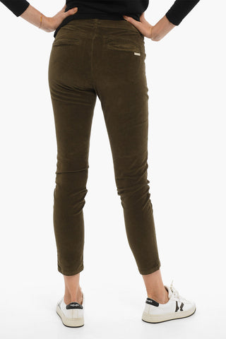 Mid-Waist Velour 4 Pockets Pants