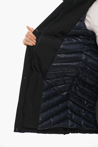 Cotton Blend BOW BRIDGE Down Jacket with Removable Real Fur