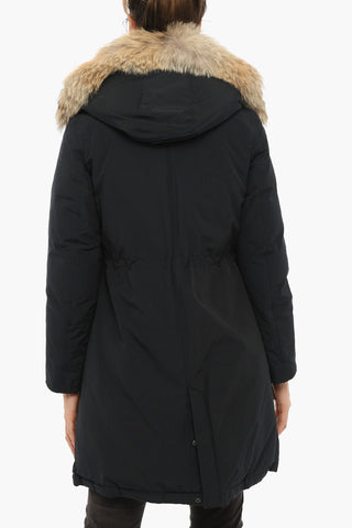 Real Fur On the Hood ARCTIC PARKA HC Down Jacket with Logoed Buttons
