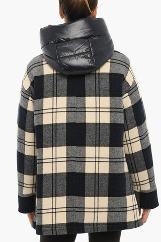Cappotto a Quadri con Imbottitura Interna Removibile