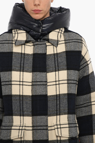 Cappotto a Quadri con Imbottitura Interna Removibile