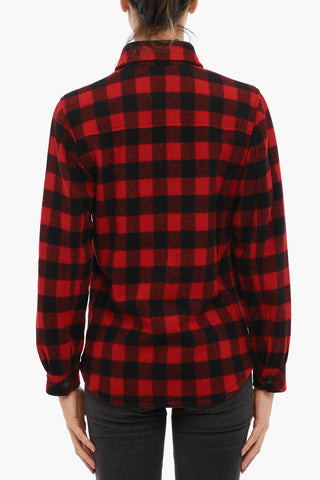 Overshirt in Misto Lana a Quadri Buffalo con Doppio Taschino