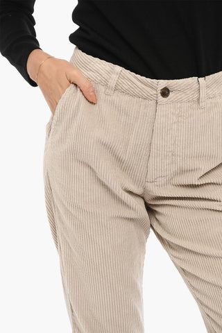 Front Buttoning Corduroy Pants