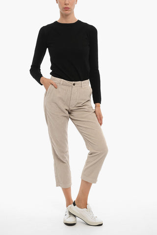 Front Buttoning Corduroy Pants