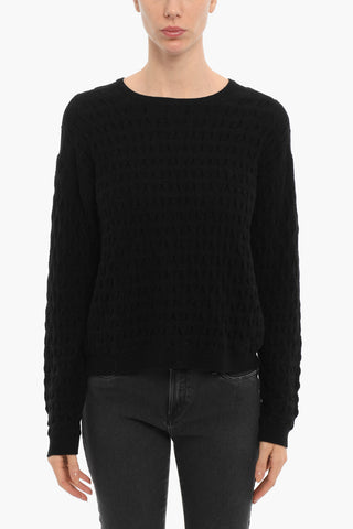 Maglia Girocollo in Lana E Cashmere