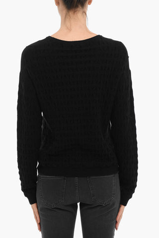 Maglia Girocollo in Lana E Cashmere