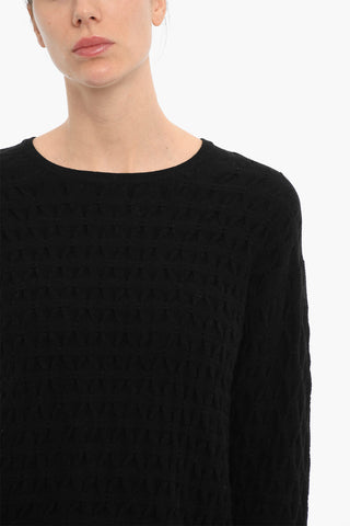 Maglia Girocollo in Lana E Cashmere
