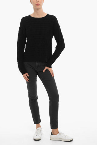 Maglia Girocollo in Lana E Cashmere