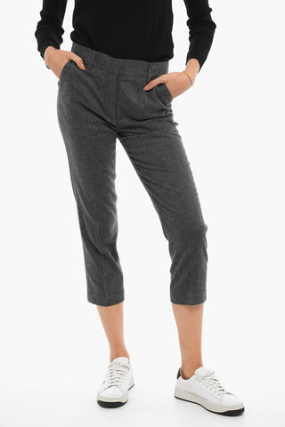 Pantaloni Comfort in Misto Lana