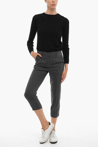 Pantaloni Comfort in Misto Lana