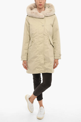 Padded LITERARY REX Parka with Real Fur Detail