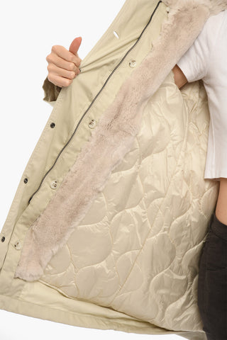 Padded LITERARY REX Parka with Real Fur Detail