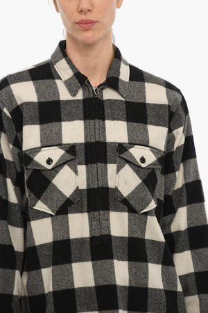 ARCHIVE Overshirt im Buffalo-Karo POPOVER mit Doppeltasche und halbem Reißverschluss