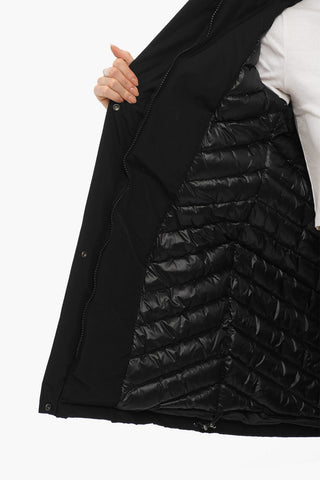 Cotton Blend BOW BRIDGE Down Jacket with Real Fur