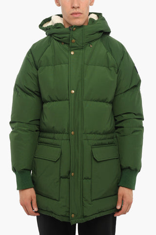 AIME' LEON DORE Front Buttoning Solid Color Down Jacket