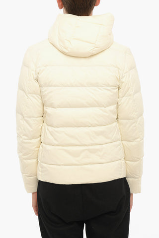 Solid Color SIERRA Down Jacket with Hood and Contrasting Details