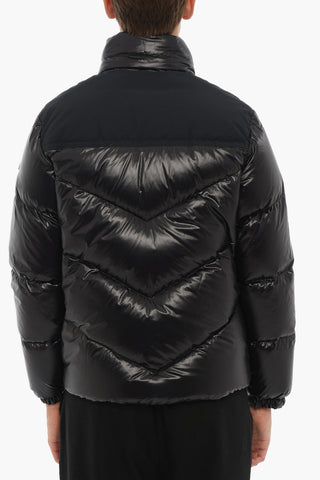 Solid Color LOGO ARTIC Down Jacket with Zip Closure