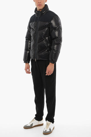 Solid Color LOGO ARTIC Down Jacket with Zip Closure