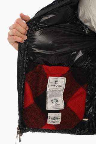 Solid Color LOGO ARTIC Down Jacket with Zip Closure