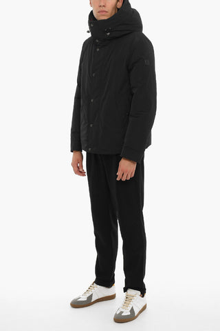 Solid Color BOUNDRY Down Jacket with Hood