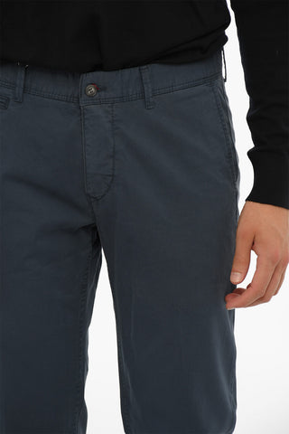 Stretch Cotton Chino Pants with Belt Loops
