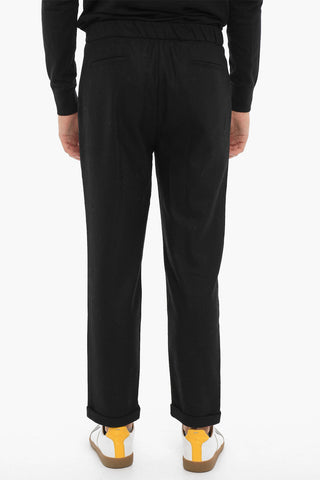 Pantaloni in Misto Lana a Una Pince
