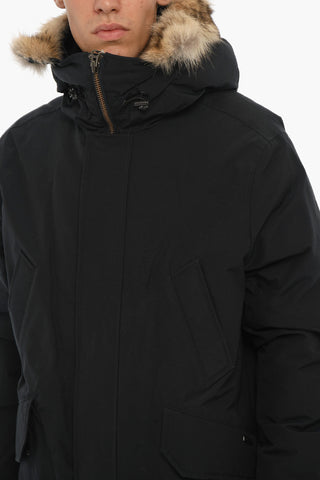 Piumino NORTHERN in Cotone e Nylon con Pelliccia sul Cappuccio