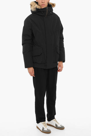Piumino NORTHERN in Cotone e Nylon con Pelliccia sul Cappuccio