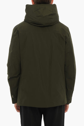 Solid Color GTX ALPINE Down Jacket with Logoed Buttons