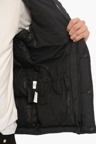 Solid Color Down Jacket with Removable Hood