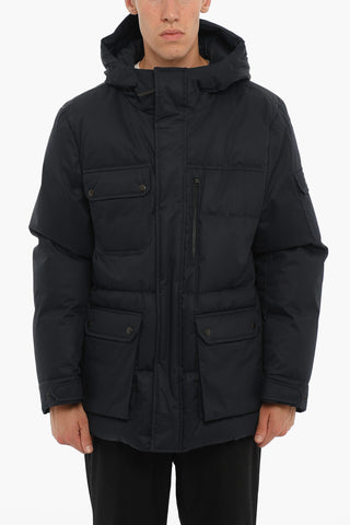 Piumino Utility POCONO MOUNTAIN in Cotone con Abbottonatura Nascosta