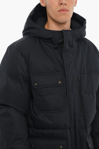 Piumino Utility POCONO MOUNTAIN in Cotone con Abbottonatura Nascosta