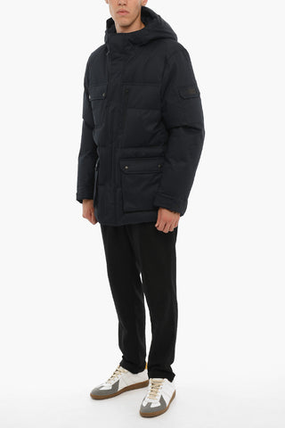 Piumino Utility POCONO MOUNTAIN in Cotone con Abbottonatura Nascosta