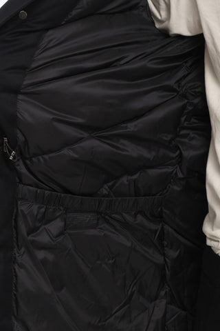 Virgin Wool LP MOUNTAIN Down Jacket with Hood and Hidden Closure
