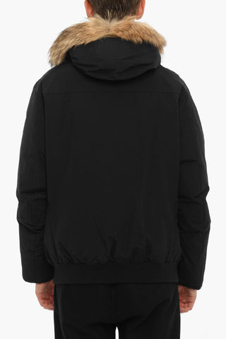 Piumino NORTHERN in Cotone e Nylon con Pelliccia sul Cappuccio