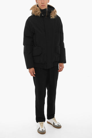 Piumino NORTHERN in Cotone e Nylon con Pelliccia sul Cappuccio