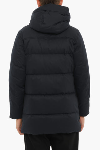 Solid Color POCONO MOUNTAIN Down Jacket with Hood