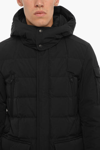 Solid Color BLIZZARD Down Jacket with Removable Hood