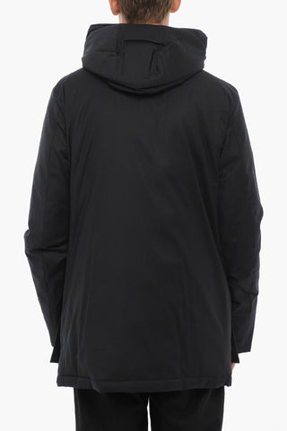 Piumino in Twill di Lana Vergine e Seta