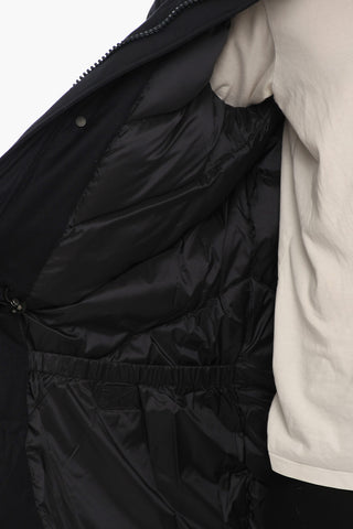 Piumino in Twill di Lana Vergine e Seta